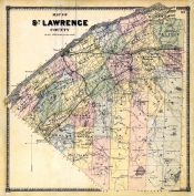 County Map, St. Lawrence County 1865